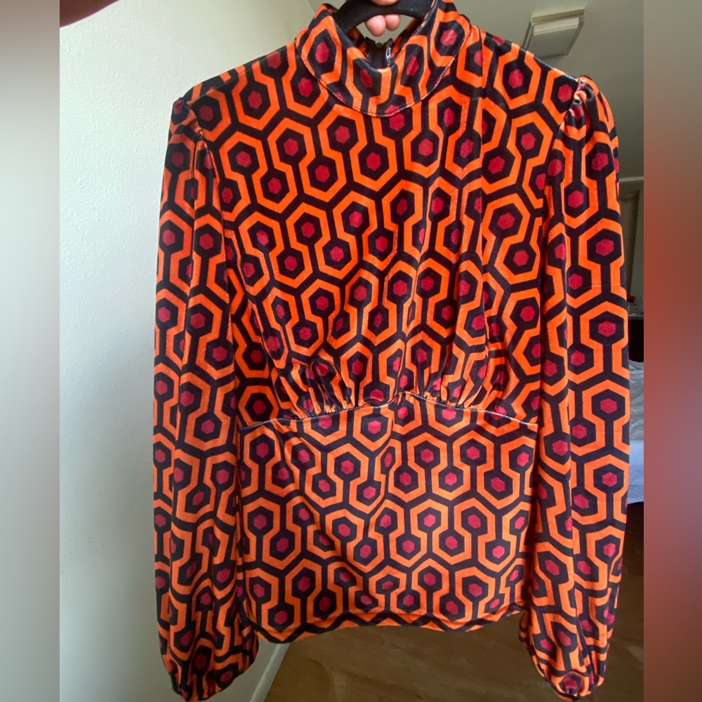 Hexagon (The Shining) Velvet Victoria Top